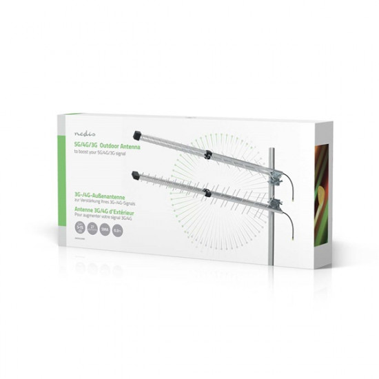Nedis ANOR4G30ME prémium antenna, 3G / 4G / 5G, beltéri / kültéri, 698 MHz -5000 MHz, 0,3m, 50 Ohm, villám védelem