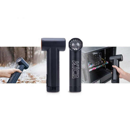 KICA JetFan Max vez. nélküli univerzális légfúvóka, porszívó funkció, 785W, 331 km / óra légsugár, 5,5 óra üzemidő, LCD