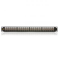 KELINE Patch Panel CAT.6A UTP 24 portos 1U Modular, Fekete