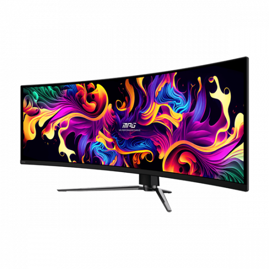 MSI Monitor GAMING MPG 491CQPX QD-OLED Ívelt 49" 5120x1440, 32:9, 1800R, 0,03ms, 240Hz, 2x HDMI, DP, USB-C, Black