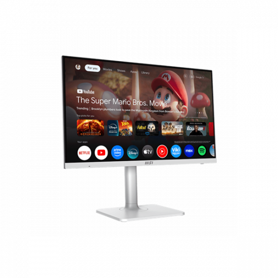 MSI Monitor Business Modern MD272UPSW 27" UHD, 3840x2160, 60Hz, IPS, 4ms, HDMI, DP, USB-C, White - SMART