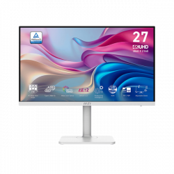 MSI Monitor Business Modern MD272UPHW 27" UHD, 3840x2160, 60Hz, IPS, 4ms, HDMI, DP, USB-C, Docking, White