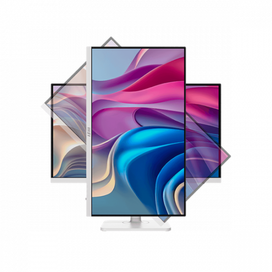 MSI Monitor Business Modern MD272UPHW 27" UHD, 3840x2160, 60Hz, IPS, 4ms, HDMI, DP, USB-C, Docking, White