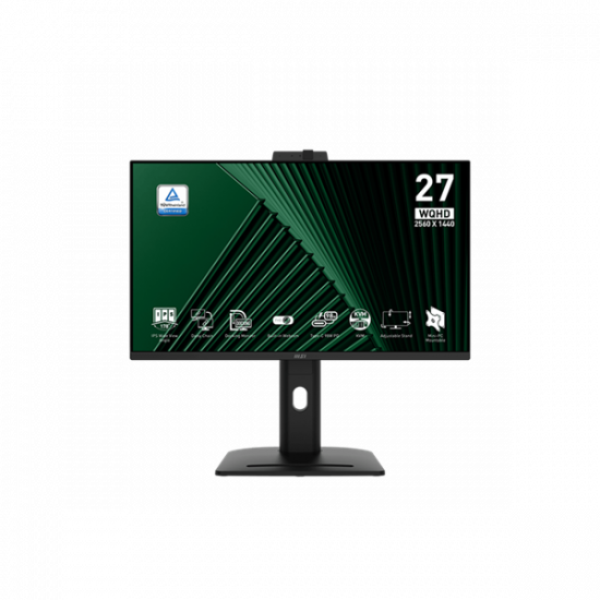 MSI Monitor Business PRO MP275QPDG 27" QHD 2560x1440, IPS 16:9 100Hz, 1 ms, 2x HDMI, DP,  Docking, Black