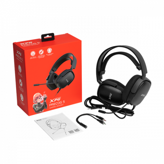 ADATA XPG Fejhallgató Precog S, 3,5mm Jack, Fekete