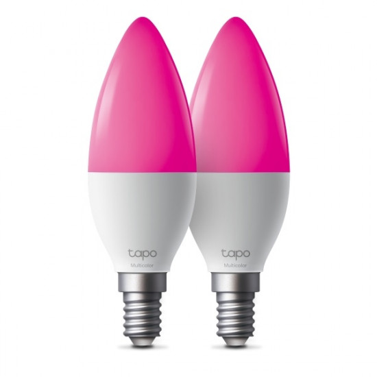 TP-LINK LED Izzó Wi-Fi-s E14, Multi Color, váltakozó színekkel, TAPO L430C(2-PACK)