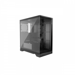 ADATA XPG Ház Midi ATX Invader X, 5x120mm RGB ventilátor, Tápegység nélkül, üvegfalú, fekete