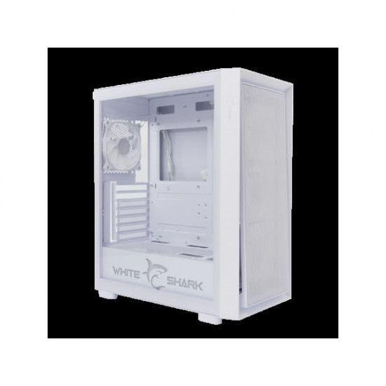 WHITE SHARK WARHEAD-3/W PC ház, E-ATX/ATX/M-ATX/ITX gamer, fehér