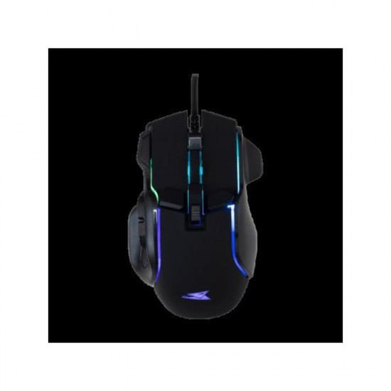 BARACUDA BGM-071B PIRANHA-B fe/ 7200 dpi 7D gamer egér, RGB