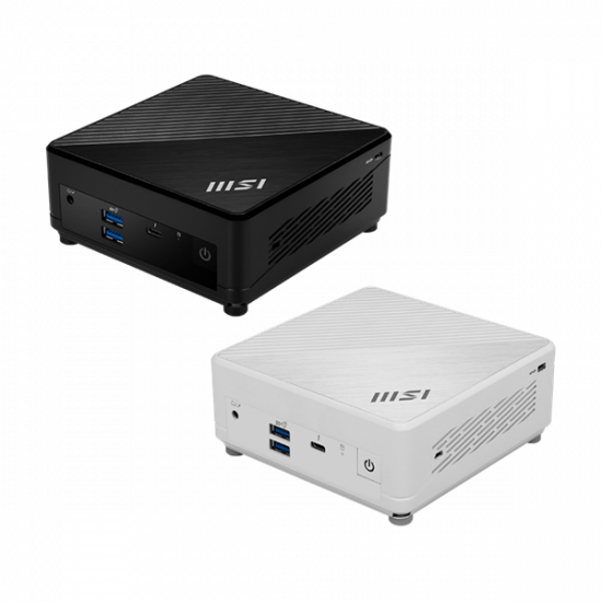MSI Business DT Cubi 5 12M-406BEU, i5-1235U, Iris XE, M.2 NVME, 2,5" SATA, 4xUSB, Thunderbolt 4, HDMI, DP, 2xRJ45, Black