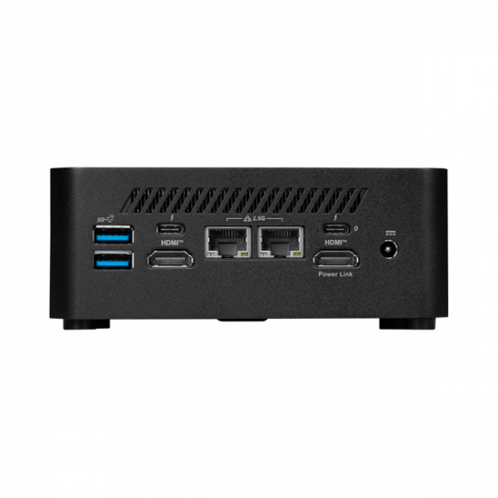 MSI Business DT Cubi NUC 1M-249BEU, Core 7 150U, DDR5, NVME, 2,5", AX+BT5.3, Thunderbolt4 x2, RJ45 x2, HDMI x2, Black