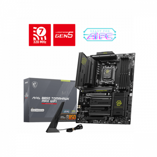 MSI Alaplap AM5 MAG B850 TOMAHAWK WIFI AMD B850, ATX