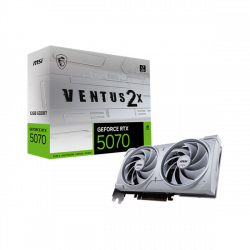 MSI Videokártya PCI-Ex16x nVIDIA RTX 5070 VENTUS 2X WHITE 12GB DDR7 OC