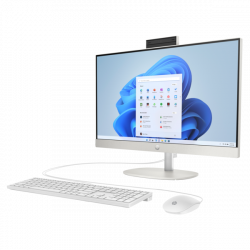 HP AIO 24-cr0008nn 23.8" FHD AG IPS, Core i3-N300 2.4GHz, 8GB, 512GB SSD, Win 11, fehér