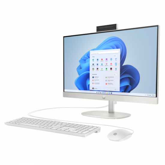 HP AIO 24-cr0008nn 23.8" FHD AG IPS, Core i3-N300 2.4GHz, 8GB, 512GB SSD, Win 11, fehér