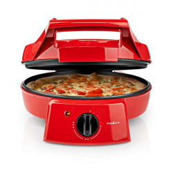 Nedis FCPM100FRD pizza- és grillsütő ,30 cm ,Állítható hőmérséklet-szabályozás ,1800 W