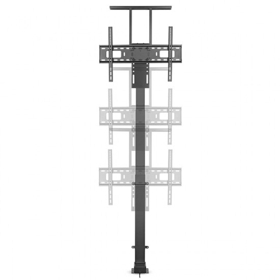 Nedis TVSM5840BK 37-80" LCD TV/Monitor motoros állvány (tartó konzol), állítható magasság 79 - 184 cm, Smart Wi-Fi, 60kg