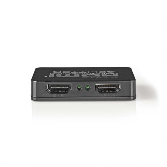 Nedis VSPL34002BK HDMI splitter, 1 x HDMI be - 2 x HDMI ki, HDMI1.4 (4K 30Hz)