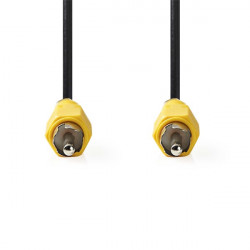 Nedis CVGL24100BK50 composite videó kábel, RCA dugó - RCA dugó, hossz 5m