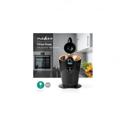 Nedis  KAJC300CBK citrusprés, 160W, fekete / narancs, rozsdamentes acél kiöntő csepegésgátló