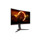 AOC Ívelt Gaming 280Hz monitor 27" C27G2Z3/BK, 1920x1080, 16:9, 300cd/m2, 0,5ms, HDMIx2/DisplayPort, állítható magasság