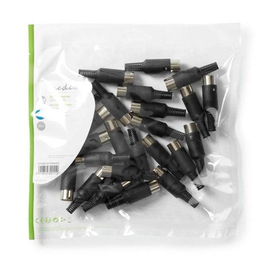 Nedis forrasztható DIN dugó, CAVC20903BK