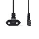 Nedis CEGL11055BK20 tápkábel, Euro dugó,  IEC-320-C7,  pipa, szögben balra, 2m, fekete