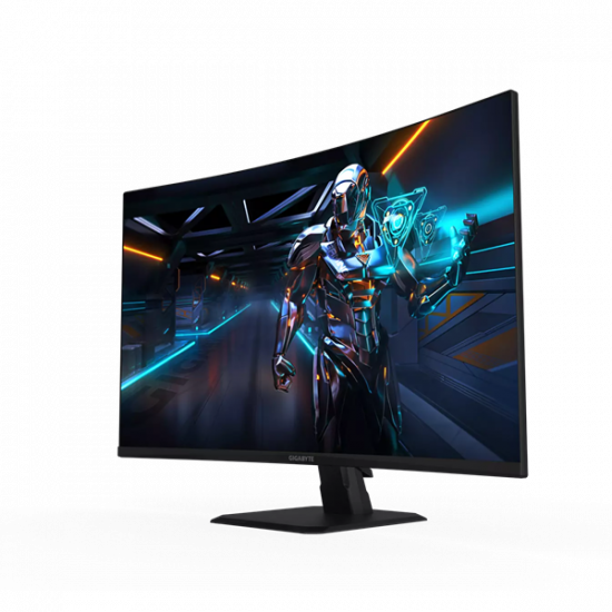 GIGABYTE Ívelt VA LED Monitor 31.5" GS32QCA 2560x1440 2xHDMI/Displayport