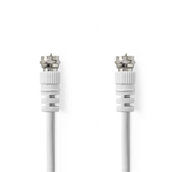 Nedis F csatlakozós koax kábel, 75 Ohm, dupla árnyékolás, 1.5m