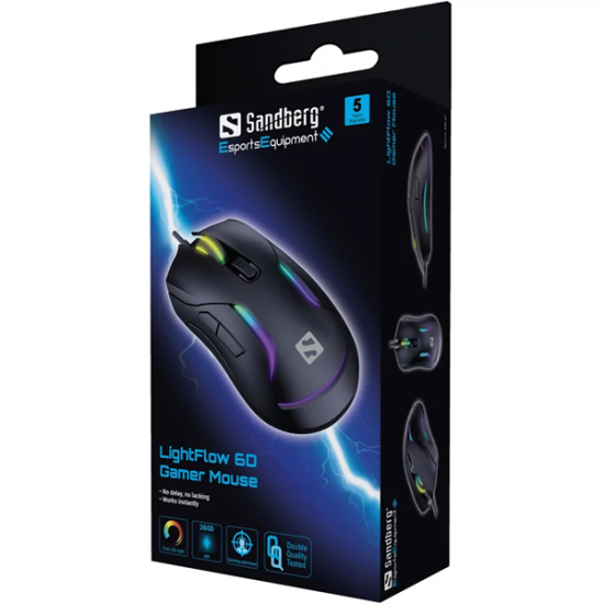 SANDBERG LightFlow 6D Gamer Egér