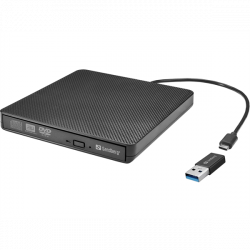 SANDBERG Külső meghajtó, USB-C/A DVD Drive