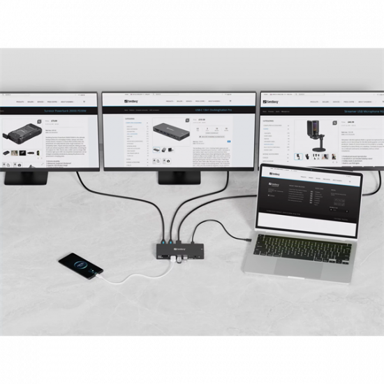 SANDBERG USB-C Dokkoló 13in1 DockingStation Pro