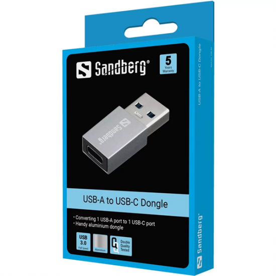 SANDBERG USB-A to USB-C Dongle