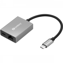 SANDBERG USB-adapter, USB-C Gigabit Adapter PD100W
