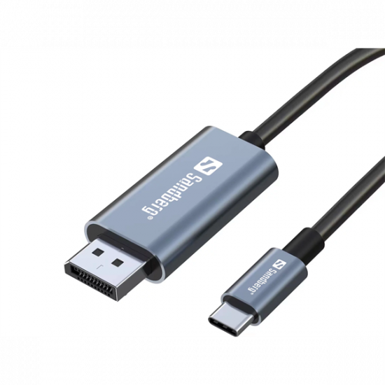 SANDBERG DisplayPort kábel, USB-C to DisplayPort Cable 2M