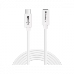 SANDBERG USB-C tartozék, USB-C>C M-F USB 3.1 100W, 2M