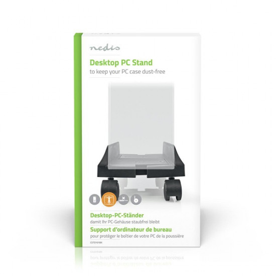 Nedis számítógépes kocsi CSTD101BK Állítható szélesség Full Motion 14,5 - 24,2 cm 20 kg Fém Műanyag Fekete