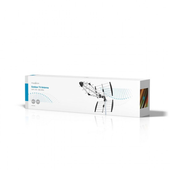 Nedis ANOR1000ME kültéri TV antenna,UHF Fogadótávolság: 50 km LTE700 Erősítés: 13,5 dB 75 Ohm Antenna hossz:1085mm