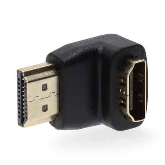 Nedis CVGB34901BK HDMI adapter, HDMI csatl HDMI kimen. aranyozott 90°-os, F/M-90