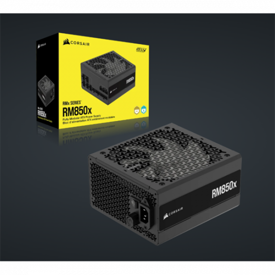 CORSAIR Tápegység Moduláris, RM850x, 850W, ATX 3.1, PCIe 5.1, 14cm, Cybenetics Gold