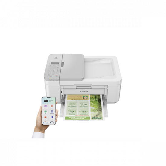 CANON Tintasugaras MFP 4in1 PIXMA TR4756i, A4, FF 8,8 k/p, SZ 4,4 k/p, 4800x1200dpi, duplex, USB/WiFi, ADF, White