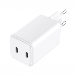 SANDBERG Hálózati töltő, AC Charger Dual UDB C PD 65W EU