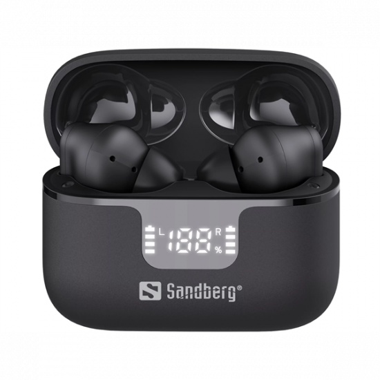 SANDBERG Fülhallgató, Wireless Earbuds ANC+ENC