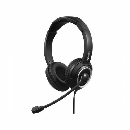 SANDBERG Headset mikrofonnal, USB-C Chat Headset