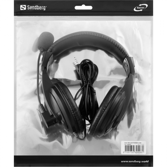 SANDBERG Headset, Saver MiniJack Headset Large