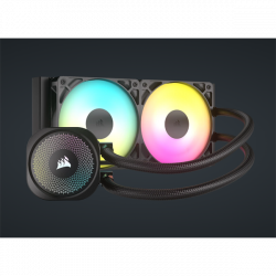 CORSAIR CPU hűtő NAUTILUS 240 RS ARGB Liquid CPU Cooler (vízhűtés), 2 Ventilátoros, LGA1851 támogatással, fekete