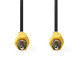 Nedis composite videó kábel, RCA dugó - RCA dugó, hossz 2m, CVGL24100BK20