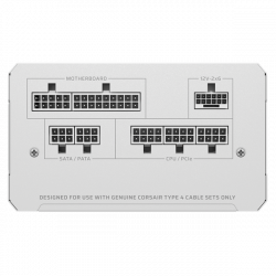 CORSAIR Tápegység Moduláris, RM750e, 750W, 12cm, ATX 3.1, PCIe 5.1, BOX, Cybenetics Gold, fehér