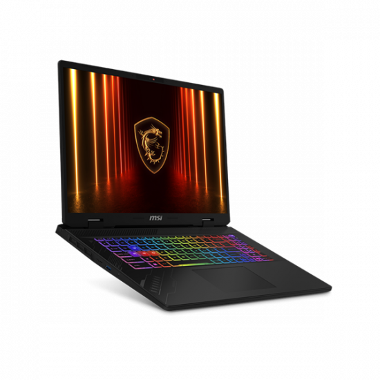 MSI Gaming NB Crosshair 17 HX AI D2XWGKG-016, 17" QHD+ 240Hz, Ultra 9 275HX, 16GB, 1TB, RTX 5070 8GB, NoOS, Fekete