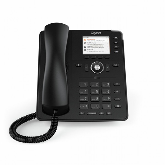 GIGASET P710 IP PRO IP asztali telefon, színes TFT kijelző, 4 funckiós LED billentyűk, HD hang, POE képes
